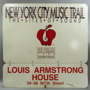 New York City Music Trail Sign, Louis Armstrong House