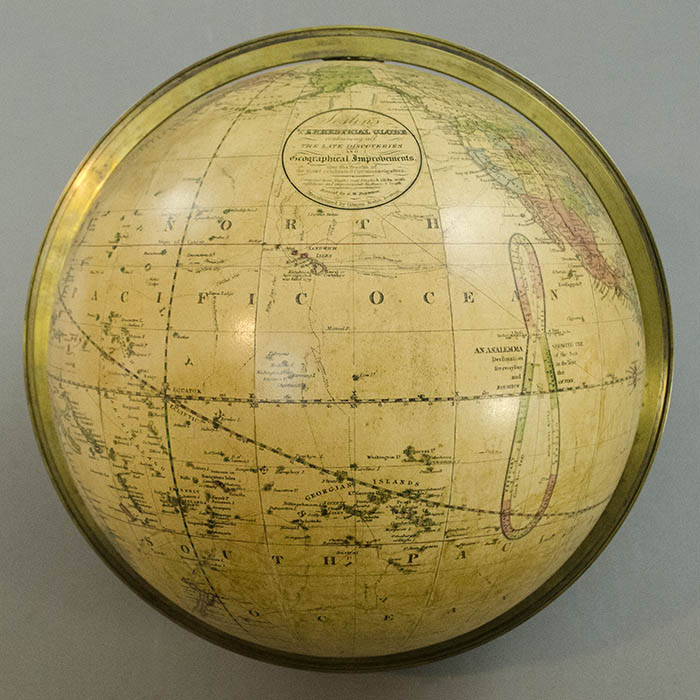 Gilman Joslin 12-Inch Terrestrial Table Globe, detail