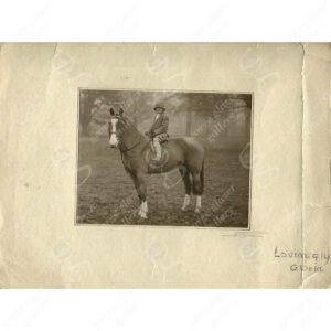 Gloria Vanderbilt as a Child, on Horseback