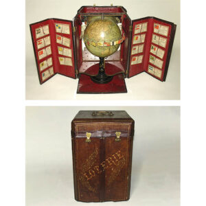 Loterie Géographique, Geography Game with 5.5-Inch Terrestrial Globe