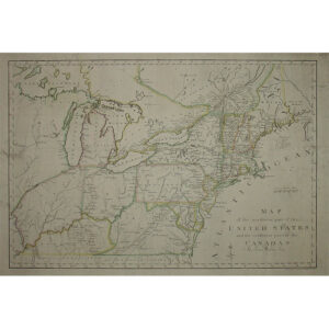 Map of the Northern Part of the United States and the Southern Part of the Canadas