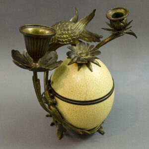 Mounted Ostrich Egg