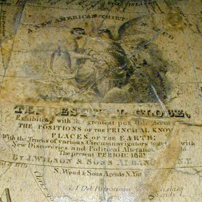 James Wilson Terrestrial Globe, 1831, cartouche