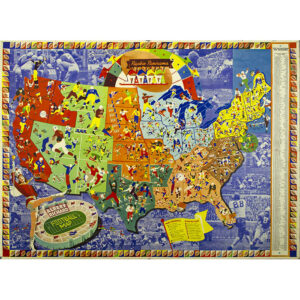 Pigskin Panorama News: Albert Richard Football Map, 1939