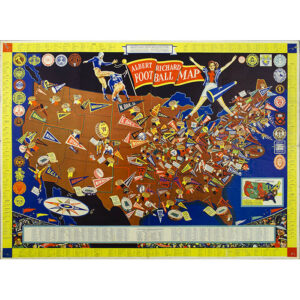Albert Richard Football Map, 1940