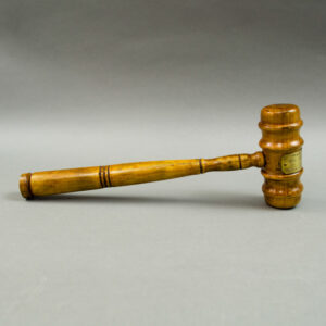 Gavel, White House Christmas Tree Relic Wood Presentation