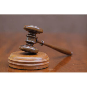 Photograph of gavel from George Glazer Gallery by Andrew Kelly, Reuters