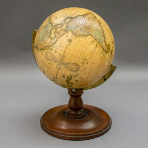 Joslin 6-Inch Terrestrial Globe on Walnut Pedestal Stand, 1846