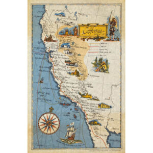 George O. Hanft, California Pictorial Map
