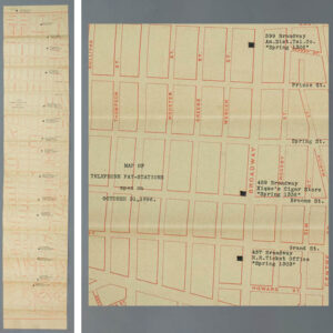 Full map (left) and detail including title (right)